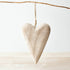 Large Rustic <BR> Hanging Heart 18.7cm